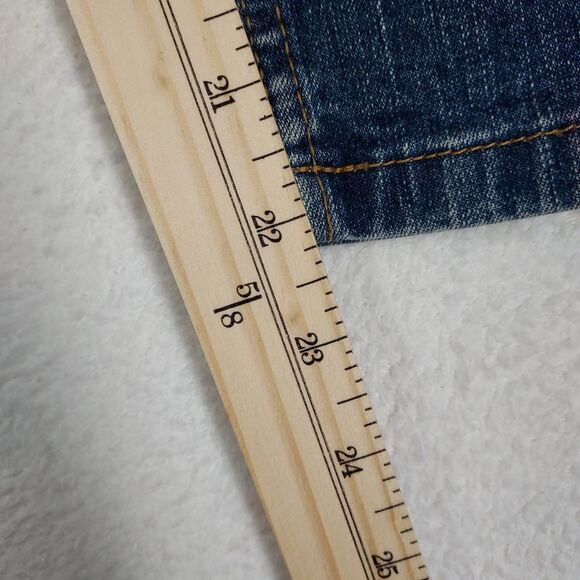 Tommy Hilfiger Capri Women's Denim Blue Jeans Size 7 Cropped Hip Jean Y2K - Picture 5 of 8